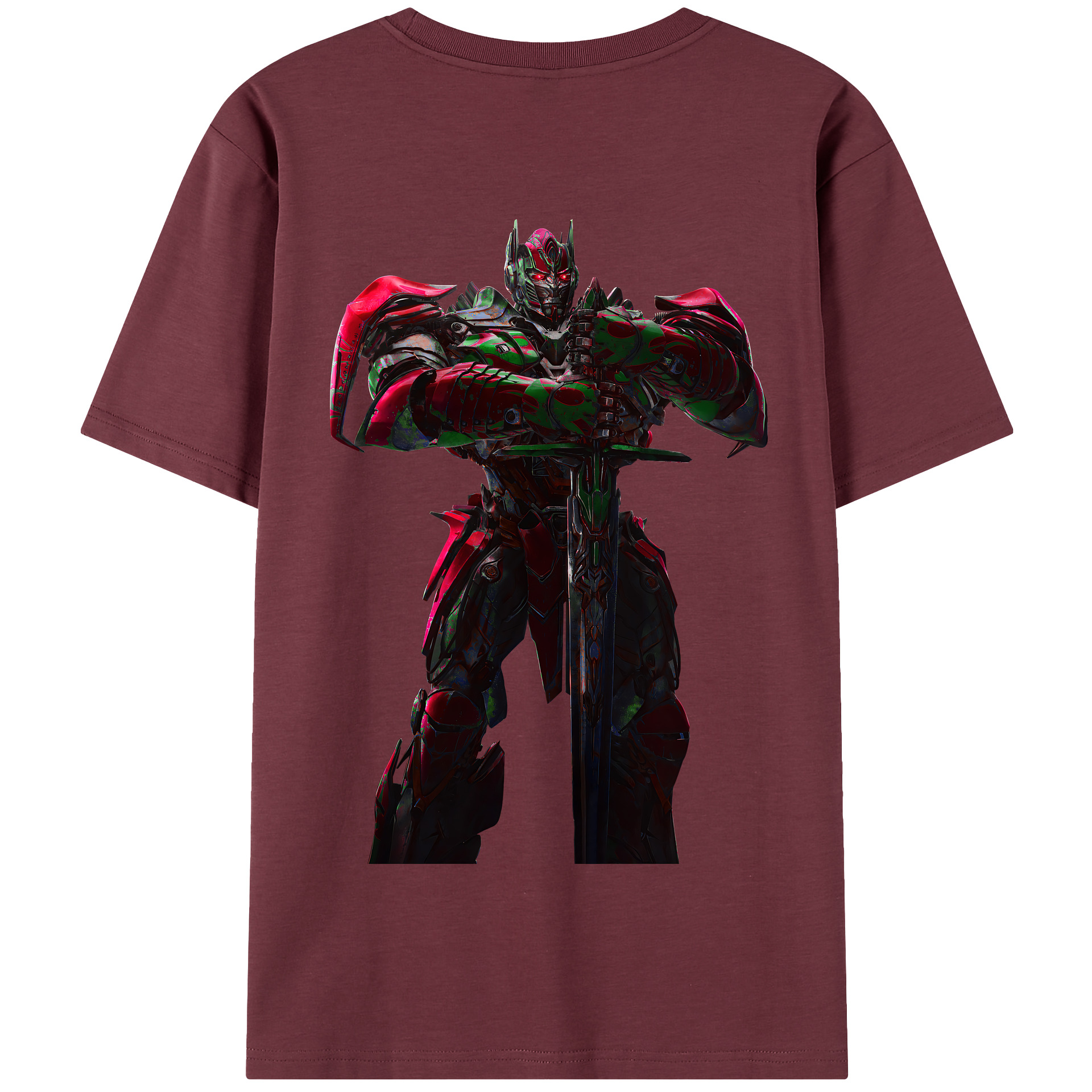 （画像用） Transformers トランスフォーマー 綿100％半袖Tシャツ（背面プリント）